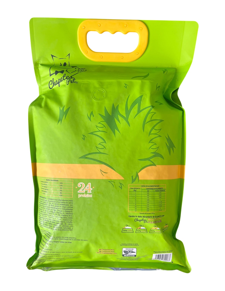 Chapetes de carne para perro etapa adulto contenido individual piezas